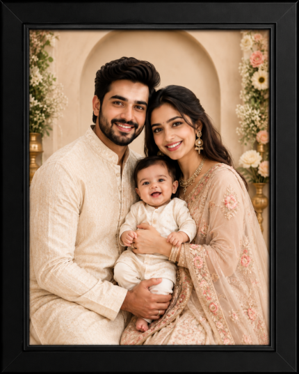 Customized Photo Frames with Photo Upload, Personalized Print, Black Wooden Frame, Customised Gift For Anniversary, Birthday, Wedding, Couples